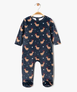 Pyjama en velours spécial Noël bébé garçon vue2 - GEMO(BB COUCHE) - GEMO