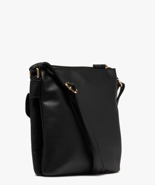 Sac besace femme plat à pompons vue2 - GEMO (ACCESS) - GEMO