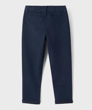 Pantalon chino Regular taille élastique garçon vue3 - GEMO 4G GARCON - GEMO