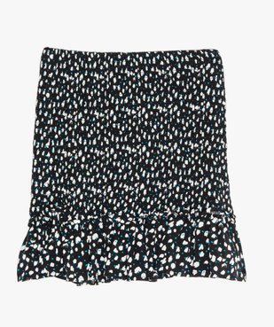 Jupe fille courte et imprimée en smocks vue1 - GEMO (JUNIOR) - GEMO