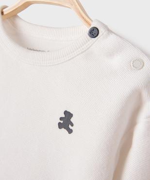 Tee-shirt manches longues en twill jersey bébé garçon - LuluCastagnette vue3 - LULU CASTAGNETTE GEMO FOR GOOD - GEMO