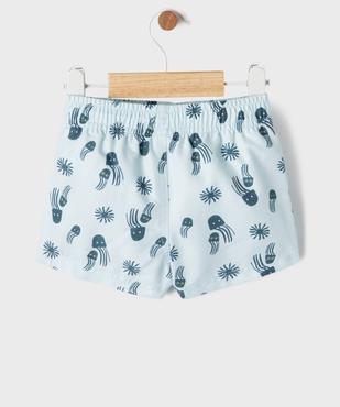 Short de bain motif méduses bébé garçon vue3 - GEMO 4G BEBE - GEMO