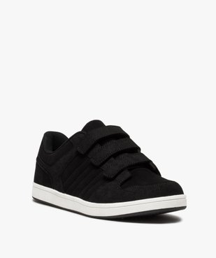 Baskets homme style skateshoes unies fermeture scratchs vue2 - GEMO (HOMME) - GEMO