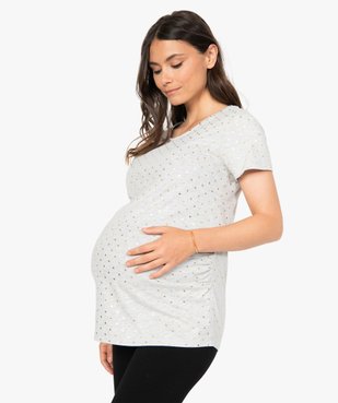 Tee-shirt de grossesse à plumetis brillants vue1 - Nikesneakers (MATER) - Nikesneakers