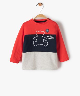 Tee-shirt bébé garçon tricolore – Lulu Castagnette vue1 - LULUCASTAGNETTE - Nikesneakers