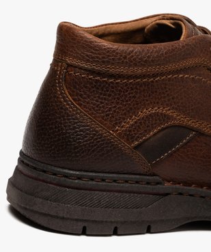 Boots homme à lacets dessus cuir uni vue6 - Nikesneakers (CASUAL) - Nikesneakers