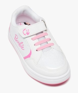 Baskets fille pailletées à scratch et à lacets - Barbie vue5 - BARBIE - GEMO
