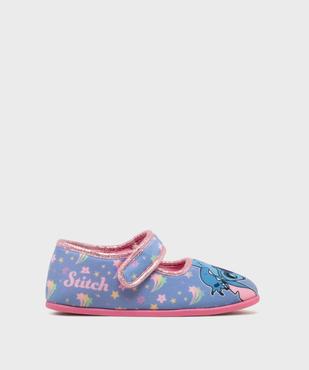 Chaussons babies à scratch en velours imprimé fille - Stitch vue1 - LILO & STITCH - GEMO