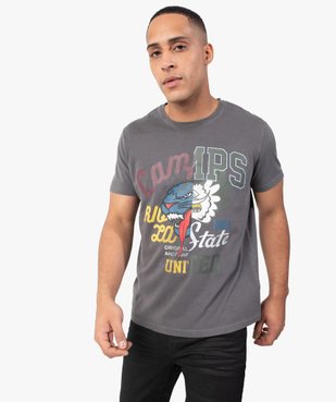 Tee-shirt homme avec motif multicolore - Camps United vue1 - CAMPS UNITED - GEMO
