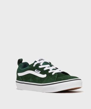 Baskets basses en cuir suédé à lacets garçon - Vans vue2 - VANS - GEMO