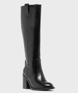 Bottes cavalières à talon haut femme vue2 - FOLLOW ME - GEMO
