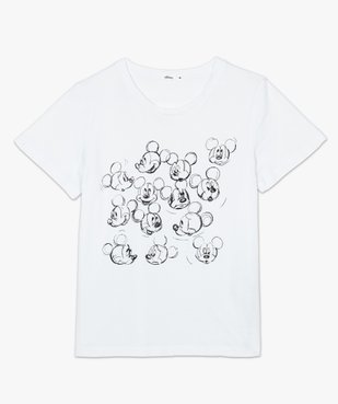 Tee-shirt femme à manches courtes motif Mickey - Disney vue4 - DISNEY DTR - GEMO