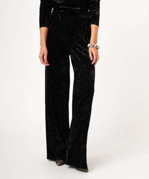 Pantalon large en velours fluide femme vue1 - GEMO(FEMME PAP) - GEMO