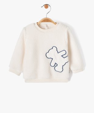 Pull en fourrure imitation dos boutonné bébé - LuluCastagnette vue1 - LULUCASTAGNETTE - GEMO