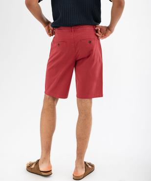 Bermuda en coton stretch coupe droite homme vue3 - GEMO 4G HOMME - GEMO