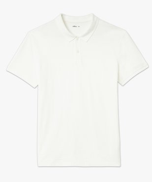 Polo manches courtes en maille texturée homme vue4 - GEMO (HOMME) - GEMO