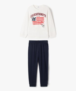 Pyjama en coton avec drapeau américain garçon - LuluCastagnette vue1 - LULUCASTAGNETTE - GEMO