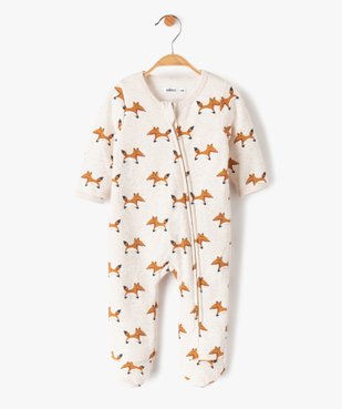 Pyjama bébé intérieur chaud imprimé renard vue1 - GEMO(BB COUCHE) - GEMO