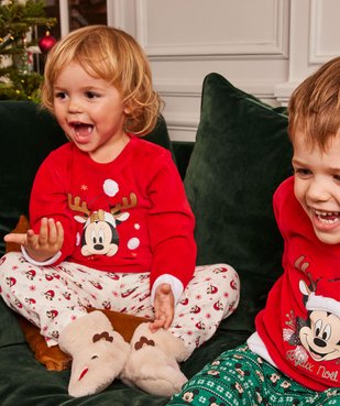 Pyjama 2 pièces spécial Noël velours motif Minnie bébé fille - Disney Baby vue1 - DISNEY BABY - GEMO