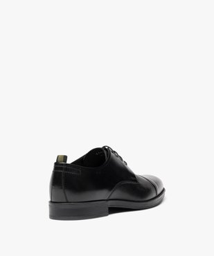 Derby dessus cuir à bout droit homme - Tanéo vue4 - TANEO - GEMO