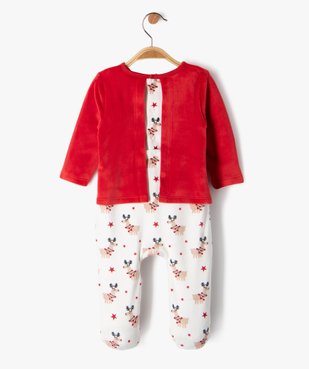 Pyjama dors bien en velours spécial Noël bébé garçon vue4 - GEMO(BB COUCHE) - GEMO