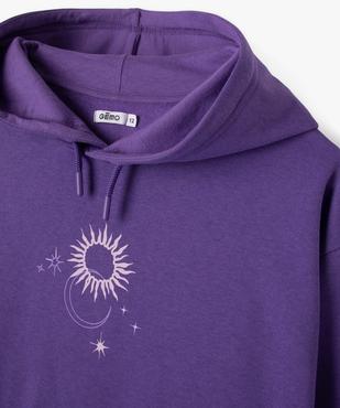 Sweat à capuche à motif fille vue2 - GEMO (JUNIOR) - GEMO