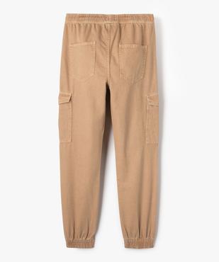 Pantalon cargo en toile garçon vue4 - GEMO (JUNIOR) - GEMO