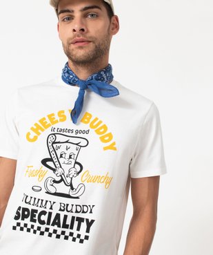 Tee-shirt manches courtes imprimé fantaisie homme vue6 - GEMO 4G HOMME - GEMO