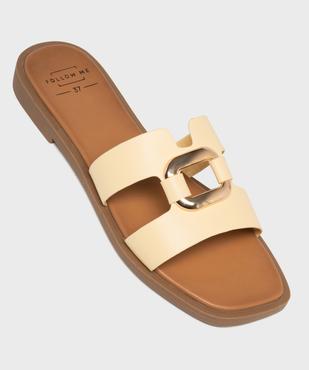 Mules plates avec bijou sur le dessus femme - Follow Me vue6 - FOLLOW ME - GEMO