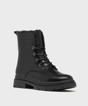 Boots plat avec doublure chaude et semelle épaisse femme - 5 Miles vue2 - 5 MILES - GEMO