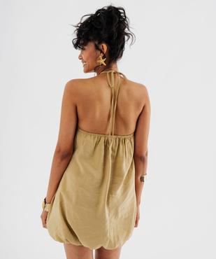Robe court dos-nu coupe boule femme vue4 - GEMO(FEMME PAP) - GEMO