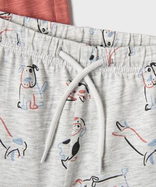 Short en coton avec taille ajustable bébé garçon (lot de 2) vue2 - GEMO(BB COUCHE) - GEMO