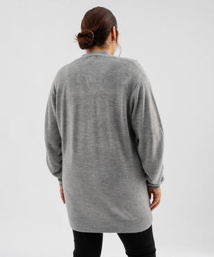 Gilet long porté ouvert femme grande taille vue3 - GEMO (G TAILLE) - GEMO