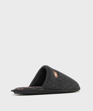 Chaussons mules en velours à doublure textile homme vue4 - GEMO(HOMWR HOM) - GEMO