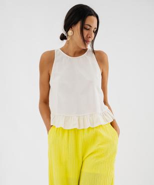 Blouse sans manches à basque et dos noué femme vue6 - GEMO(FEMME PAP) - GEMO