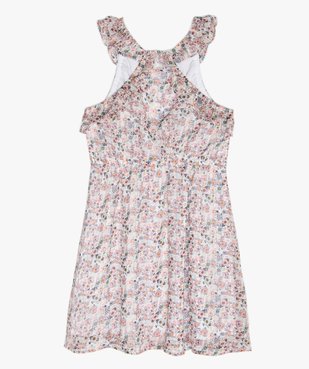 Robe fille à motifs fleuris et volants sur le buste vue3 - GEMO (ENFANT) - GEMO