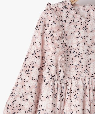 Blouse bébé fille imprimée avec volants sur le haut du buste vue2 - GEMO(BEBE DEBT) - GEMO