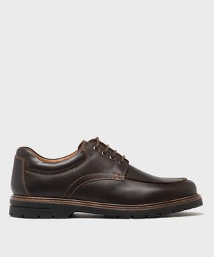Derbies casual en cuir homme - Tanéo vue1 - TANEO - GEMO