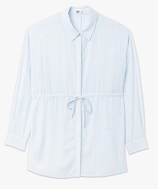 Chemise de grossesse à rayures et liens à nouer vue5 - GEMO 4G MATERN - GEMO