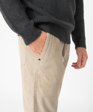 Pantalon homme en velours côtelé vue2 - GEMO (HOMME) - GEMO