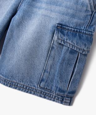Bermuda en jean coupe Cargo Regular garçon vue3 - GEMO (ENFANT) - GEMO