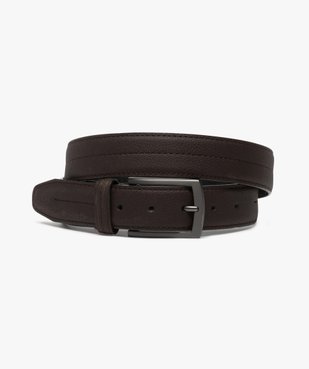 Ceinture homme à boucle rectangulaire et surpiqûres vue1 - Nikesneakers (ACCESS) - Nikesneakers