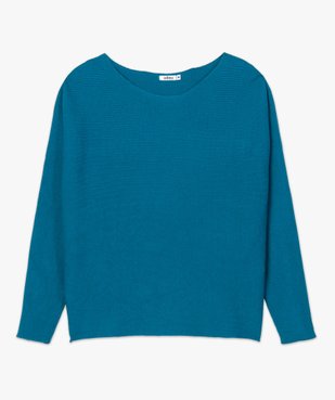 Pull femme en maille côtelée à manches chauve-souris vue4 - GEMO(FEMME PAP) - GEMO