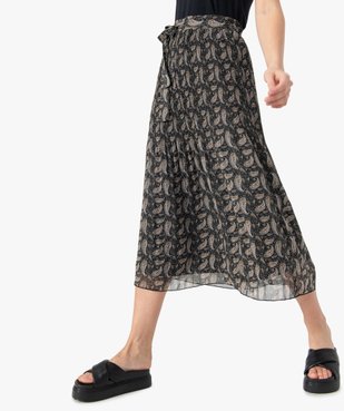Jupe femme longue à motifs vue1 - GEMO(FEMME PAP) - GEMO