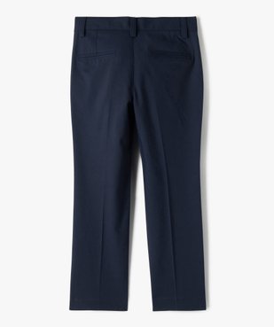 Pantalon élégant en toile fine et souple garçon vue4 - GEMO 4G GARCON - GEMO