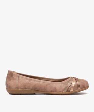 Ballerines femme à talon plat et dessus fantaisie vue1 - GEMO(URBAIN) - GEMO