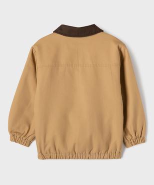 Blouson en coton avec rembourrage fin garçon vue4 - GEMO (ENFANT) - GEMO