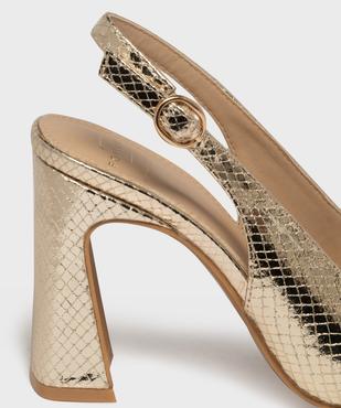 Escarpins à haut talon trapèze et bout pointu femme vue6 - FOLLOW ME - GEMO