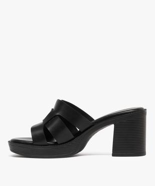 Mules à talon haut et bout ouvert femme vue3 - FOLLOW ME - GEMO