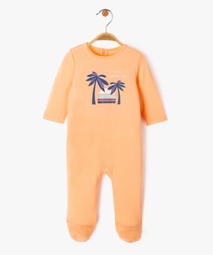 Pyjama dors-bien avec motif exotique bébé garçon vue1 - GEMO 4G BEBE - GEMO